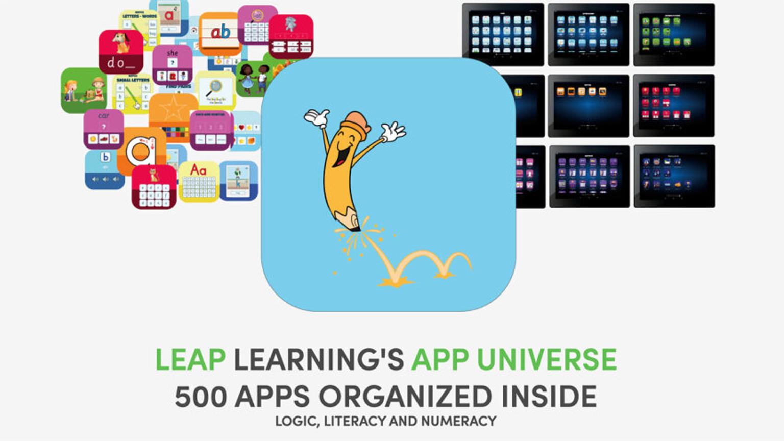 An illustration of the Leap Learning app
